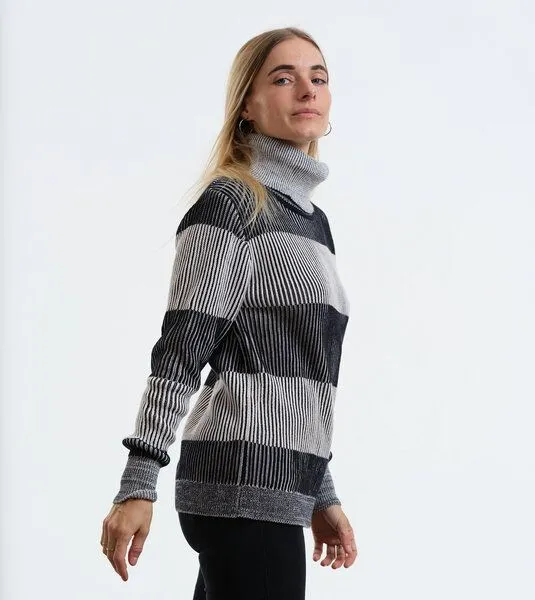Gary Mash GARY MASH Rollkragenpulli Tioga aus Biobaumwolle, Mélange (grau), – Produktbild 3 von 4