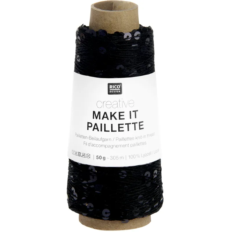 Rico Design Rico Design Creative Make It Paillette Schwarz, Schwarz, – Produktbild 1 von 1