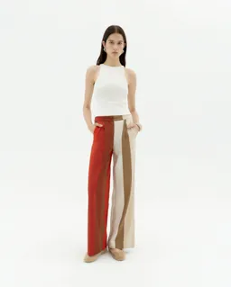 thinking mu Thinking MU Damen vegan Hose Manolita Sandfire Multicolour – Produktbild 1 von 1