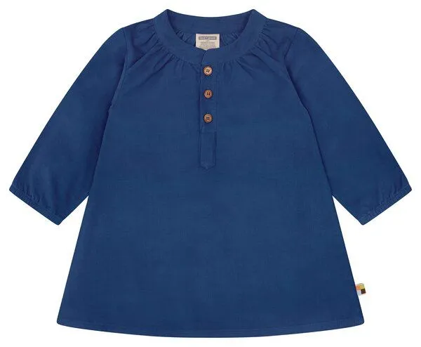 loud + proud loud + proud Babys & Kinder Kleid aus Cord, GOTS-zertifiziert, Ultramarine(blau), – Produktbild 1 von 2
