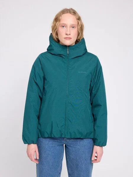 Mazine Mazine gefütterte Jacke aus recykeltem Plastik, Petrol, – Produktbild 2 von 3
