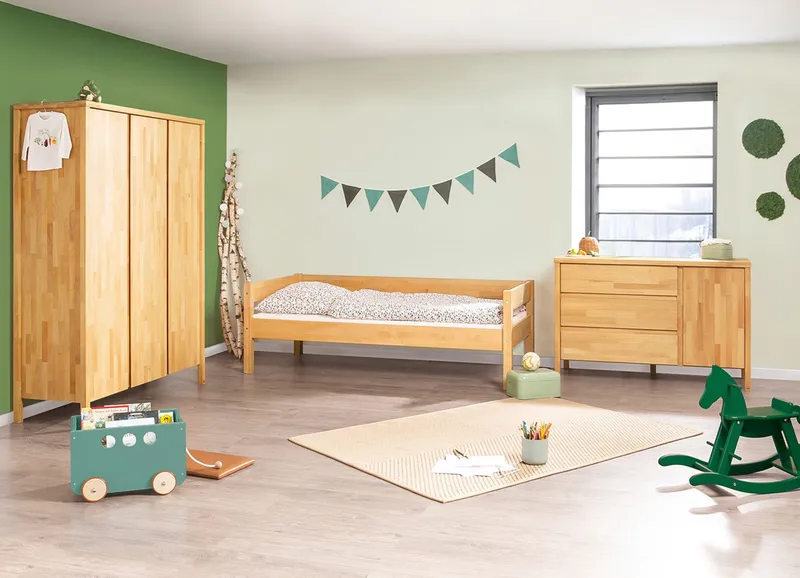 Pinolino Pinolino Jugendzimmer-Set „Enno” extrabreit groß, 3-tlg., Natur, – Produktbild 1 von 1