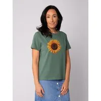 watapparel watapparel T-Shirt Frauen Sonnenblume, Green bay, – Produktbild 1 von 1
