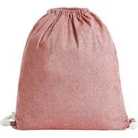 Halfar Halfar Turnbeutel Gymsac aus recycelter Baumwolle 38 x 42 cm Beutel Schuhbeutel, Rot, – Produktbild 1 von 1