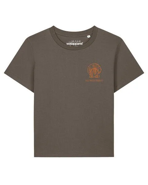 watapparel watapparel T-Shirt Frauen Salt Water Therapy, Mocha, – Produktbild 1 von 2