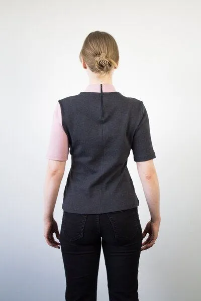 Skrabak Skrabak Shirt Siggi aus Bio-Baumwolle zweifarbig, Grau, – Produktbild 1 von 4