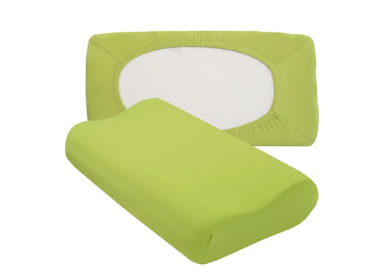 Traumschloss Kissenbezug Flex, (1 Stück), Edel-Jersey, mit Reißverschluss, Seitenschläferkissen, Grün, – Produktbild 1 von 4