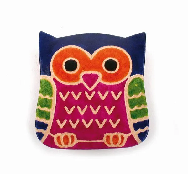 El Puente El Puente Geldbörse "Eule" | Fair Trade & Handmade aus Indien, Mehrfarbig, – Produktbild 1 von 1