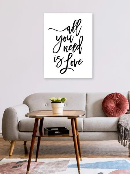 Photocircle Photocircle Poster / Leinwandbild - All You Need is Love – Produktbild 2 von 4