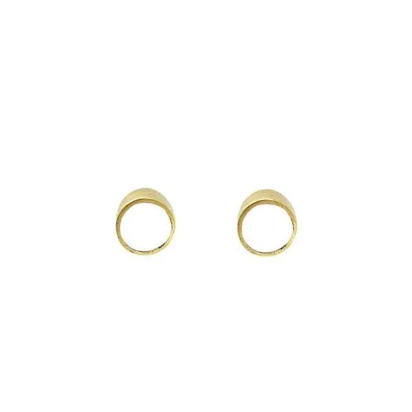 Swahili Coast Swahili Coast Messing Ohrstecker - BONE & HORN DOTS - Recycling Messingschmuck, Bone (weiß), – Produktbild 2 von 3