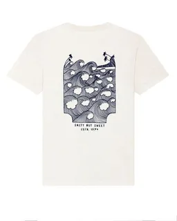 Kultgut Kultgut Biofair - Artdesign - Recyceltes Bio- Baumwolle- off white / Salty but Sweet Shirt – Produktbild 1 von 1