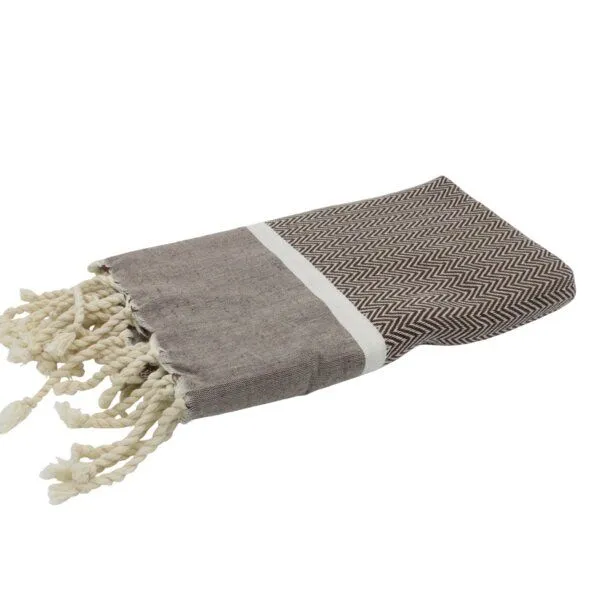 Just Be Just Be Hamamtuch / Strandtuch Chevron, Braun, – Produktbild 1 von 1