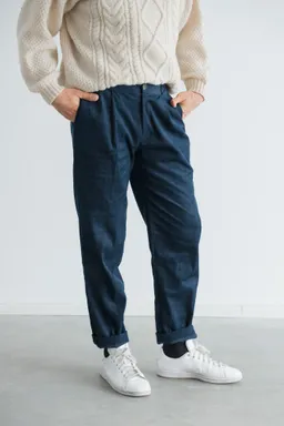 Jyoti - Fair Works Jyoti - Fair Works Herren vegan Hose Kord Sameer Nachtblau – Produktbild 1 von 1