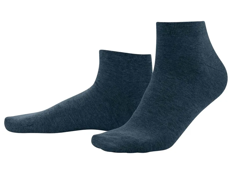 Living Crafts Living Crafts - Herren Sneaker-Socken, 2er-Pack (98% Bio-Baumwolle; 2% Elasthan), Blau, – Produktbild 3 von 4