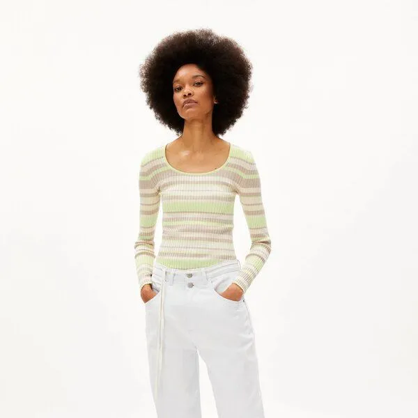 ARMEDANGELS ARMEDANGELS Alaania - Crew - Multicolor aus Bio-Baumwolle, Bunt, – Produktbild 1 von 4