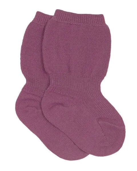 grödo Grödo Baby Speckbeinsocke Schurwolle kbt, Berrycream, – Produktbild 1 von 2