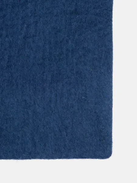 myfelt myfelt Filzteppich rechteckig, 100% reiner Schurwolle, Dunkelblau (alva), – Produktbild 1 von 4