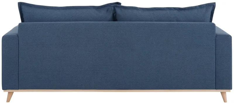 Home affaire 3-Sitzer Edina, auch in Baumwollmix-Bezug, im skandinavischem Stol, Blau, – Produktbild 4 von 5