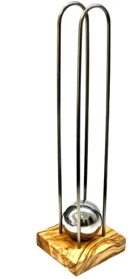Olivenholz erleben Olivenholz erleben Nussknacker mit Kanonenkugel aus Olivenholz – Produktbild 1 von 1