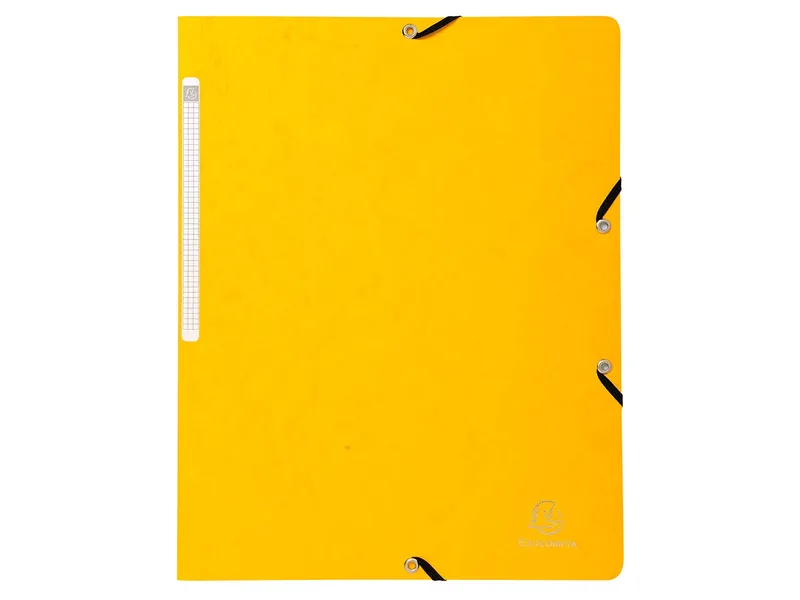 Exacompta 25 Exacompta Eckspannmappen, Colorspan-Karton, 400 g/m², DIN A4, Gummizug, gelb – Produktbild 1 von 1