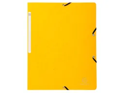 Exacompta 25 Exacompta Eckspannmappen, Colorspan-Karton, 400 g/m², DIN A4, Gummizug, gelb – Produktbild 1 von 1