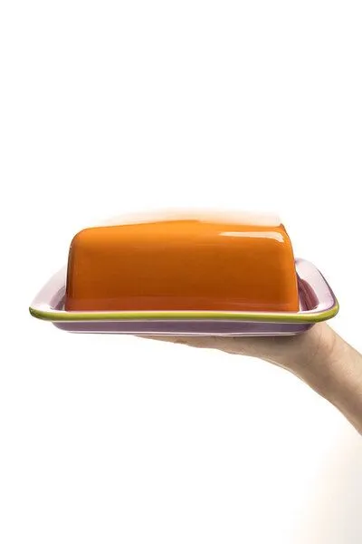Tranquillo Tranquillo Butterdose COLOURI – Steinzeug, Orange, – Produktbild 4 von 5