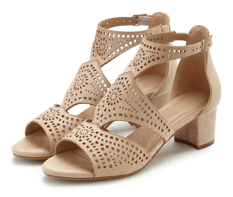 Lascana Lascana Riemchensandalette beige, Beige, – Produktbild 2 von 3