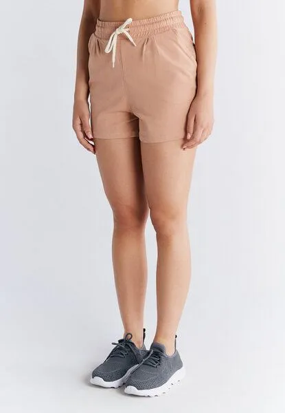 Leela Cotton Damen Pyjama Short aus 100% Bio-Baumwolle Schlafhose Leela Cotton 1440, Cafe crema, – Produktbild 3 von 4