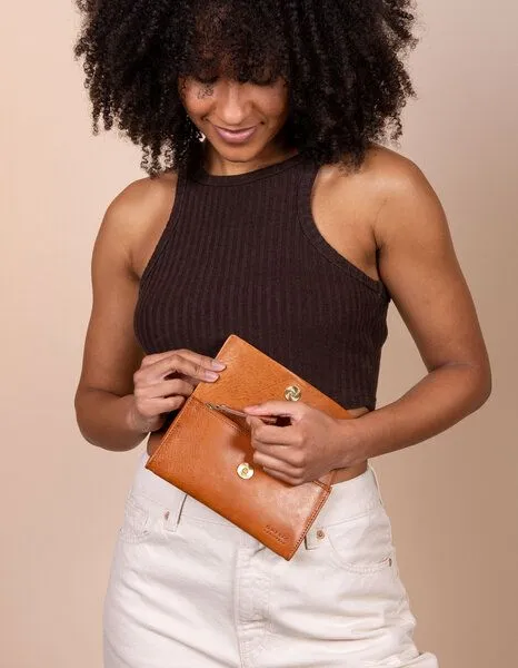 O MY BAG O MY BAG Portmonnaie Pau's Pouch Stromboli Leather, Cognac stromboli leather, – Produktbild 3 von 3