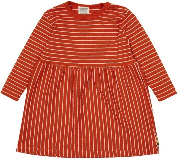 loud + proud loud + proud Baby & Kinder Kleid Derby Rib, GOTS-zertifiziert, Terracotta(orange), – Produktbild 2 von 2