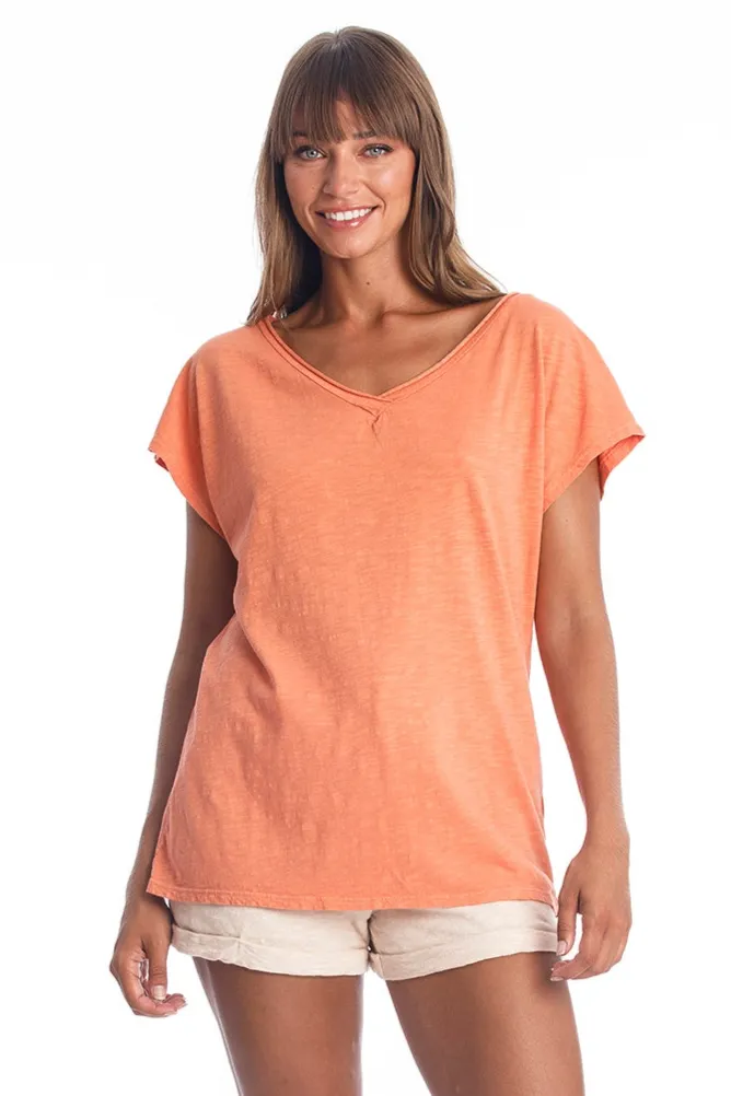 RAVENS VIEW IBIZA RAVENS VIEW IBIZA Damen vegan Top Arizona Apricot, Orange, – Produktbild 2 von 2