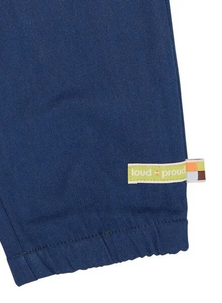 loud + proud loud + proud Babys & Kinder Wasserabweisende Hose, GOTS-zertifiziert, Ultramarine(blau), – Produktbild 3 von 4