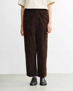 Rotholz Rotholz Damen vegan Hose Mit Weitem Bein Aus Cord Braun – Produktbild 1 von 1