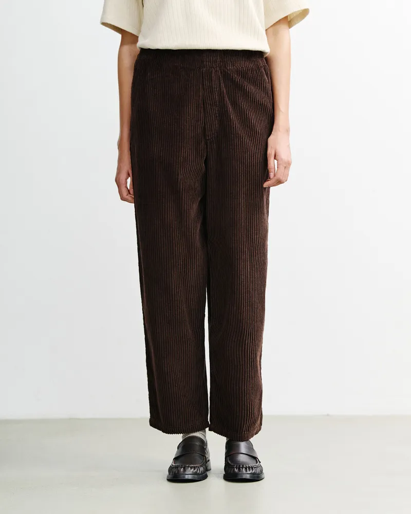 Rotholz Rotholz Damen vegan Hose Mit Weitem Bein Aus Cord Braun, Braun, – Produktbild 1 von 2
