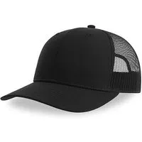Atlantis Headwear Atlantis Headwear Bryce Mesh Cap zweifarbig aus Recyceltem Polyester, Schwarz/schwarz, – Produktbild 3 von 3