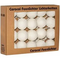 Caracol Kugel-Lichterkette 20 handgefertigte Kugeln, creme – Produktbild 1 von 1