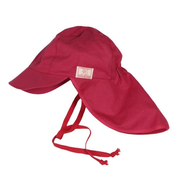 Pickapooh Pickapooh Kinder Mütze Sonnenhut mit UV-Schutz Bio Baumwolle, Rot, – Produktbild 1 von 1