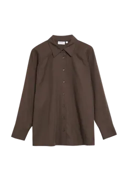comma Oversize Hemdbluse aus Lyocell-Leinem-Mix – Produktbild 1 von 1
