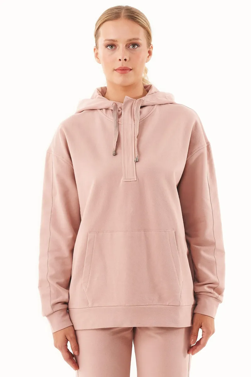 ORGANICATION ORGANICATION Damen vegan Sweat Hoodie Aus Bio-Baumwolle Rosa, Rosa, – Produktbild 2 von 2