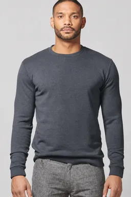 HempAge Hempage Herren vegan Sweatshirt Regular Fit Dunkelgrau – Produktbild 1 von 1