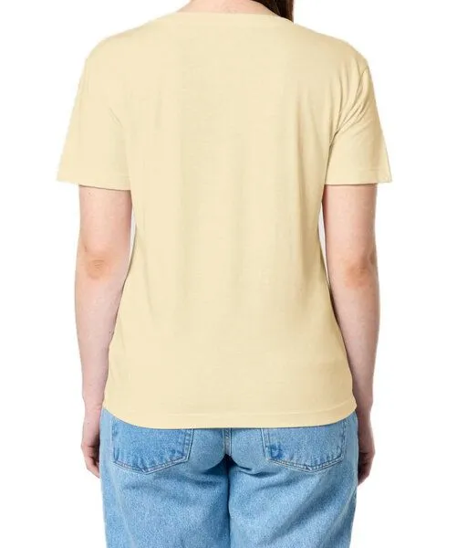 YTWOO YTWOO Damen-Scoop-Neck-T-Shirt aus Bio-Baumwolle, Gelb, – Produktbild 1 von 4