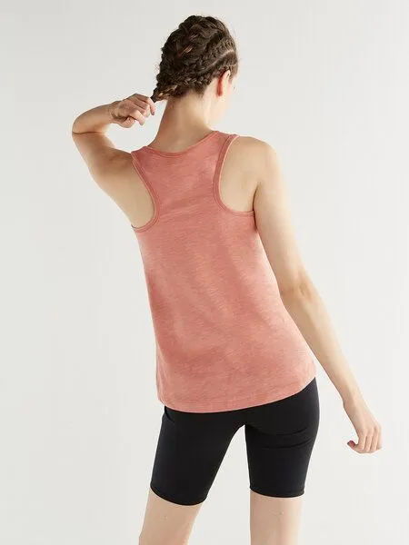 Leela Cotton Leela Cotton Damen Flammé Top Bio-Baumwolle, Lachs, – Produktbild 2 von 2