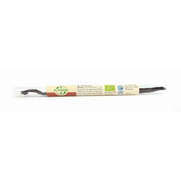 El Puente El Puente Bio-Vanilleschote Bourbon ganz im Glasrohr, Mehrfarbig, – Produktbild 1 von 2