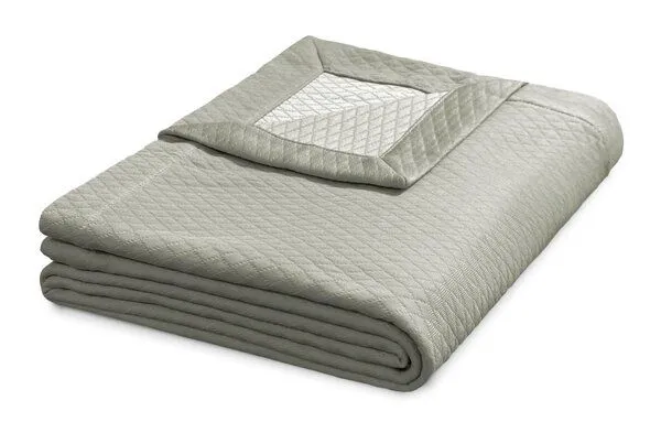 formesse formesse Bella Donna SET Sommerdecke + 1 x Kissenbezug, Graugrün 0633, – Produktbild 2 von 4