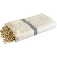 Just Be Just Be Hamamtuch / Strandtuch Maxi XL Pied de Lion, Ecru, – Produktbild 1 von 1