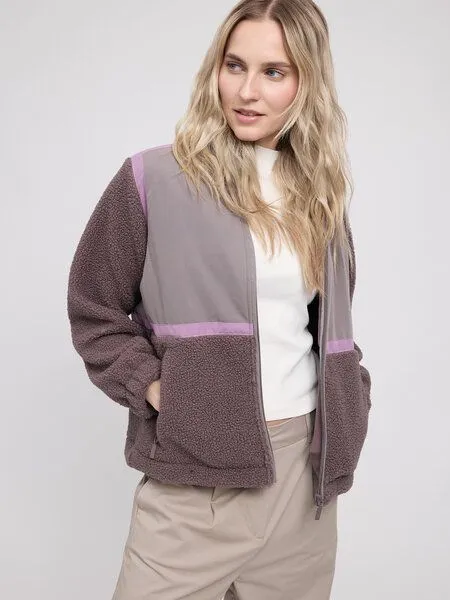 Mazine Mazine Material-Mix Zip Jacket, Warm mud/sparrow, – Produktbild 4 von 4