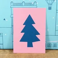 Bow & Hummingbird Bow & Hummingbird Postkarte Christmas Tree – Produktbild 1 von 1