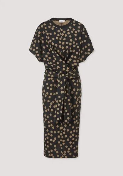 hessnatur hessnatur Jersey Kleid Midi Oversize aus reiner Bio-Baumwolle, Schwarz, – Produktbild 4 von 4