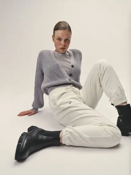 WOTE WOTE Sweatpants aus Organic Cotton - Bio Baumwolle, Off-white, – Produktbild 3 von 3