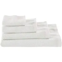 hessnatur hessnatur Frottier-Handtuch mit Reiskornstruktur aus reiner Bio-Baumwolle, Naturweiss, – Produktbild 1 von 2